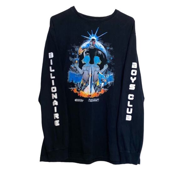 Billionaire Boys Club Long Sleeve Heart Mind Movie Studio T-Shirt XL Bape Rare - Picture 1 of 9